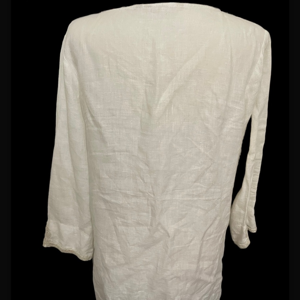 Soft surroundings linen top - Picture 4 of 8